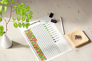 Temperature Log | Monthly Weather, a Print Template by Graphicsnext (Thumbnail 1 of 4)