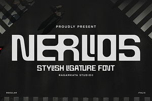 Nerlios - Stylish Ligature Font, a Font by RagamKata