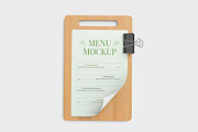 Clipboard Menu Card Mockup Bundle, an Advertising Mockup by graphypix (Thumbnail 9 of 11)