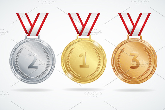Gold Silver And Bronze Medals