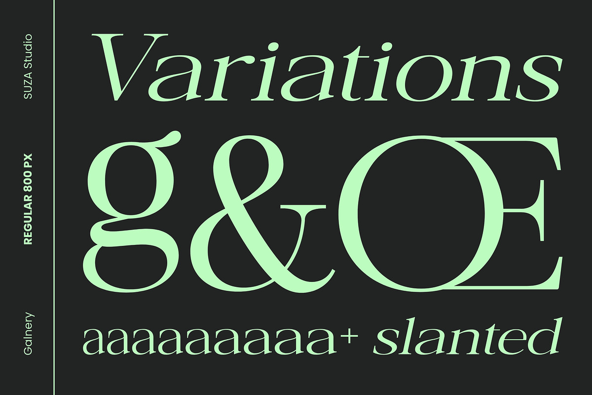 Galnery, a Serif Font by Suza Studio (Photo 7 of 13)