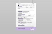 Event Sponsorship Form Template, a Stationery Template by BrandPacks (Thumbnail 3 of 4)
