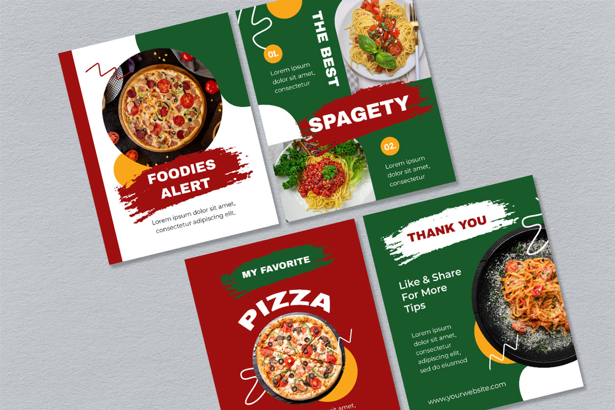 Red Food Offer Instagram Carousel, a Social Media Template by UICreative (Photo 2 of 4)