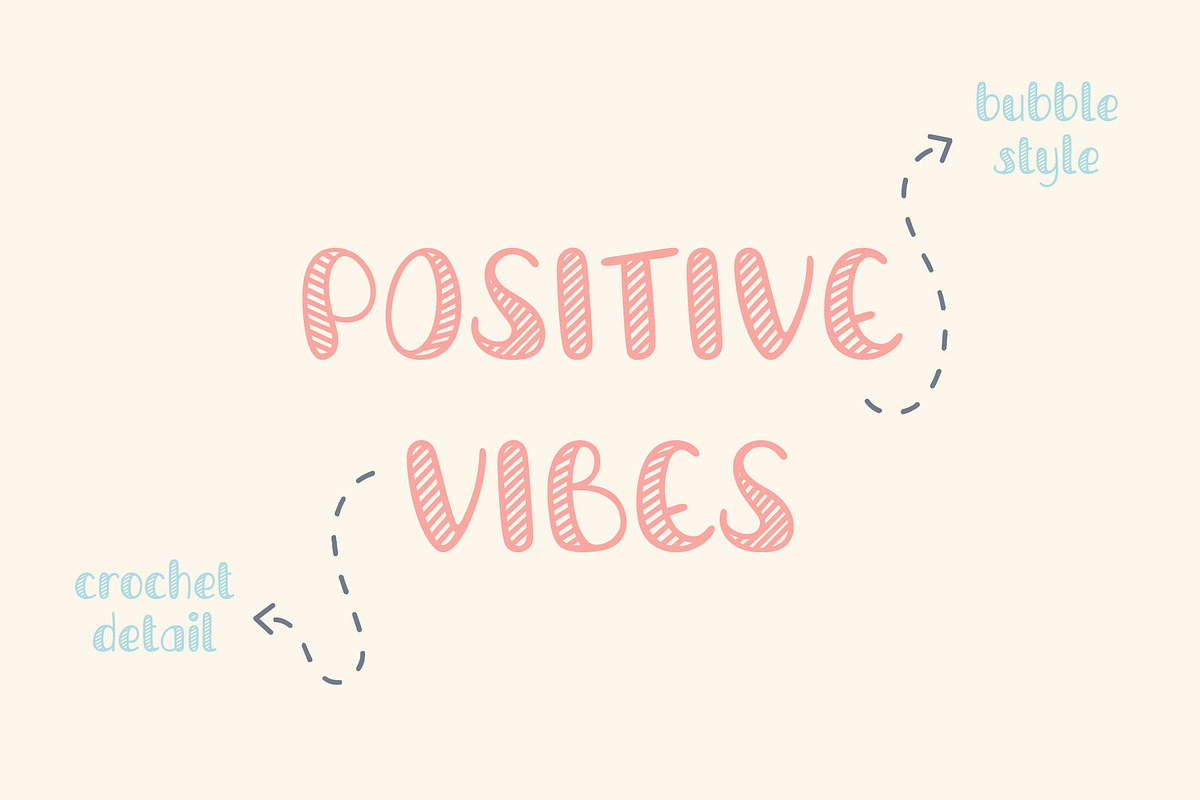 PGR Crochet - Handwritten Font, a Handwritten Font by Pikgura (Photo 4 of 6)