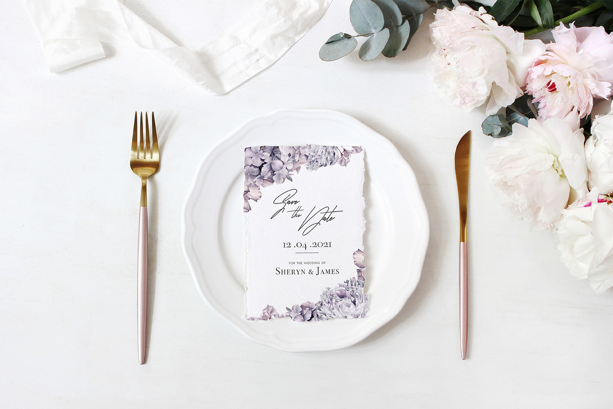 Lilac Purple Watercolor Flowers, an Illustration by May • SHO (Photo 12 of 13)