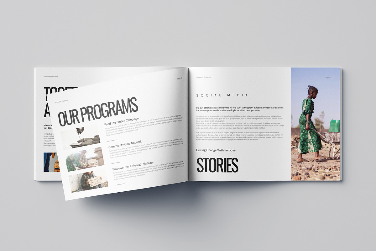 Nonprofit Charity Brochure Landscape, a Brochure Template by Pixelpick (Photo 9 of 9)