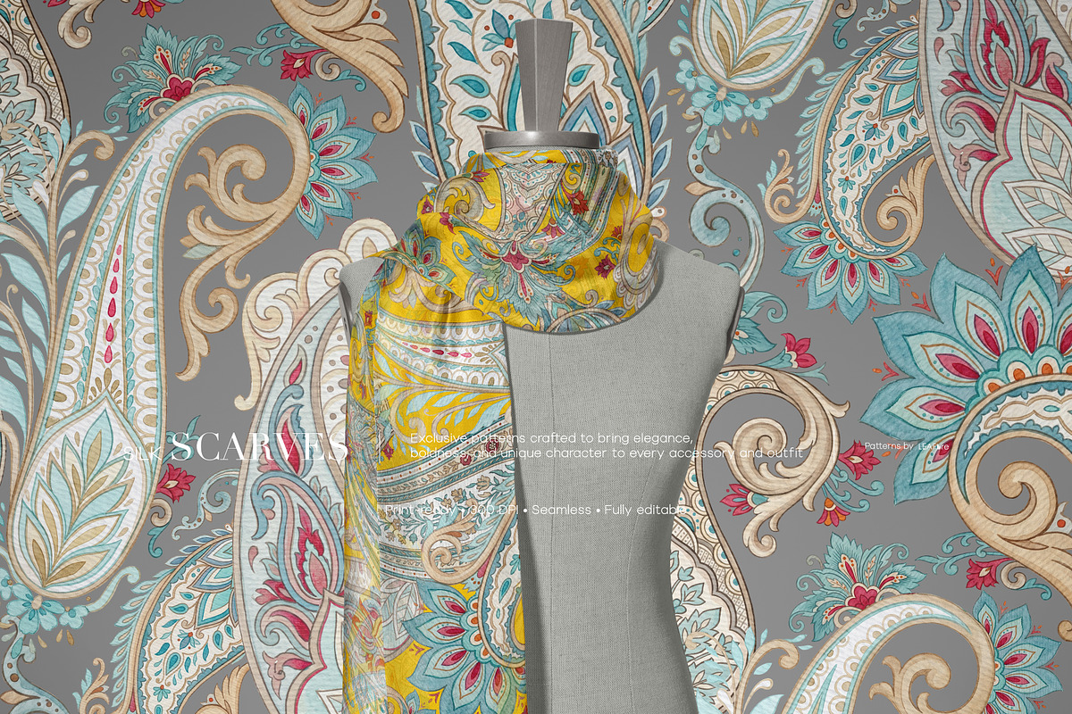 Royal Paisley Seamless Patterns 2026, a Pattern Graphic by LEAFure (Photo 9 of 10)