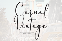Casual Vintage | Script Font