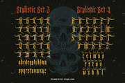 Burn Till Black Typeface, a Blackletter Font by alit design (Thumbnail 9 of 20)