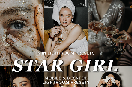 10 STARGIRL LIGHTROOM PRESETS, a Preset Add-On by KIIN Lightroom Presets