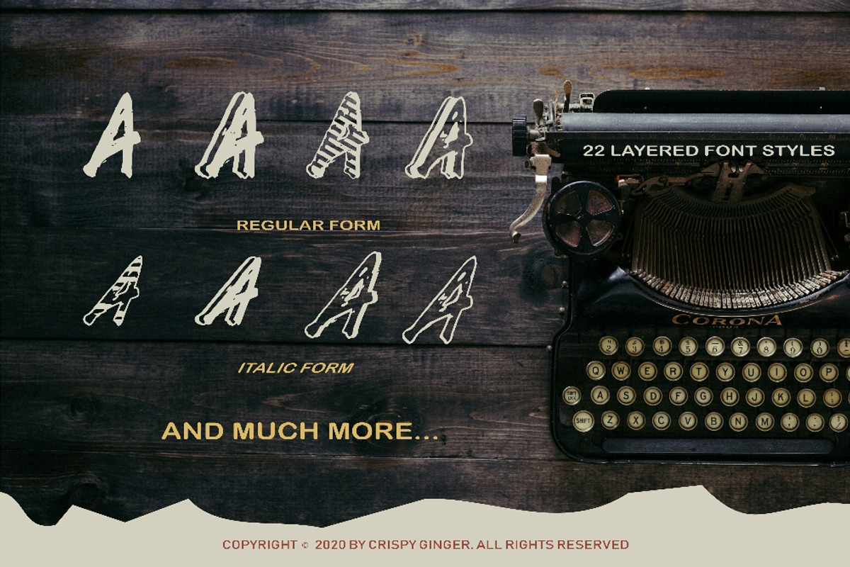 Kotoba Dua - 22 Font styles preview 2