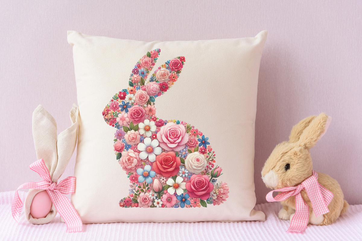 Floral Animals Clipart, Spring Clipa, an Illustration by RobertsArt (Photo 6 of 7)