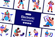 Animated Electronic Illustration Art, an Object Illustration by Creative Stall (Thumbnail 1 of 4)