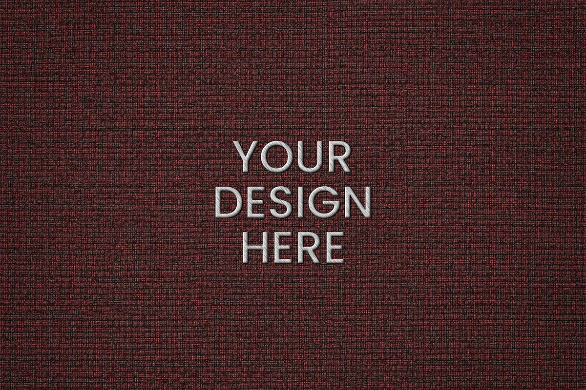 Fabric Text and Logo Mockup, a Product Mockup by graphypix (Photo 2 of 4)