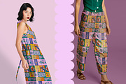 Retro blocks surface pattern, a Pattern Graphic by Kusik Illustration (Thumbnail 6 of 9)