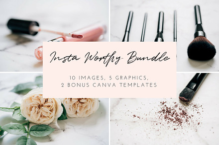 Beauty styled stock photo bundle | 1 containing social media, instagram, a Beauty & Fashion Photo by Brand Strategy Co.