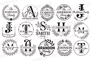 Family Monogram SVG Bundle, a Background Graphic by Design Station (Thumbnail 2 of 3)