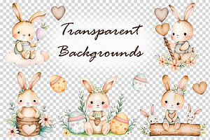 Cute Bunny, Rabbit Clipart