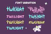 Peppy Pegasus -  Quirky Unicorn Font, a Font by PutraCetol Studio (Thumbnail 9 of 10)