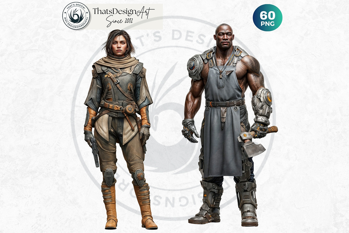 Galactic Vanguard Character Cliparts, a Person Illustration by ThatsDesignArt (Photo 14 of 15)