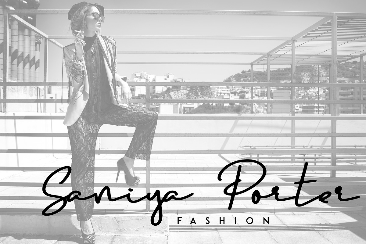 Portraits - Signature font preview 6