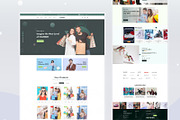 Mega UI Website Template Bundle, a Landing Page Template by DesignsLab (Thumbnail 16 of 22)