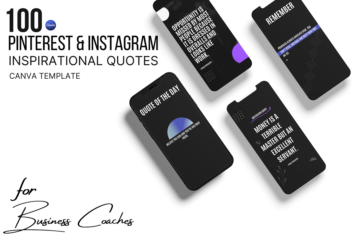 Inspirational Quote Canva Templates, a Social Media Template by Kay Designs (Photo 4 of 7)