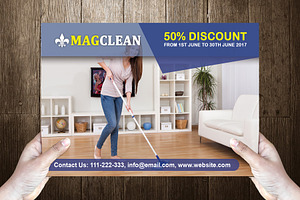 Cleando Post Card Template