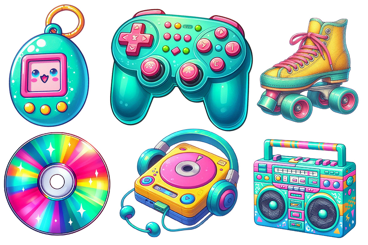 Nostalgic 90s Retro Sublimation, an Illustration by Designworld (Photo 4 of 7)