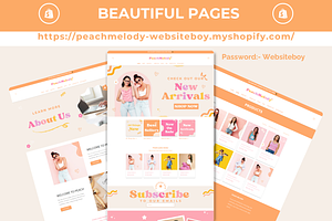 Peach Melody Boutique Shopify Theme