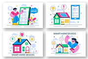 10 Smart Home Devices Illustration, an Illustration by denayunebgt (Thumbnail 2 of 4)