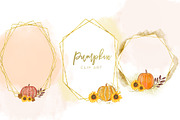 Autumn Graphic Set, Pumpkins Clipart, an Illustration by Sunflower Day Love (Thumbnail 3 of 5)