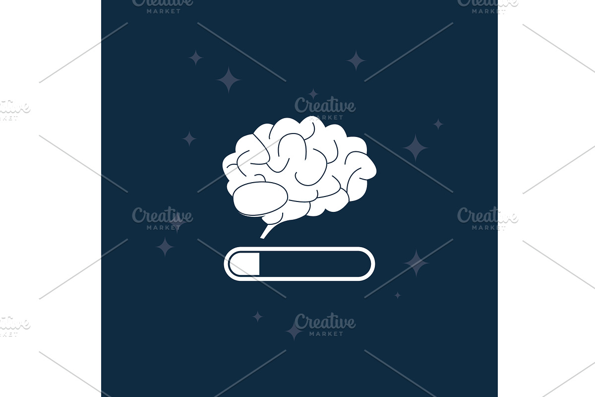 White tired brain, a Texture Illustration by Vector Creator