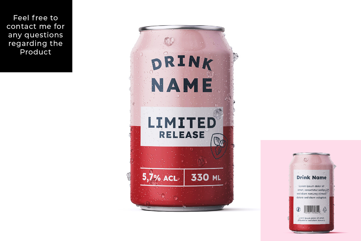 Beer Can Label Packaging Set 5 Cans, a Print Template by Fabian_Design (Photo 6 of 6)