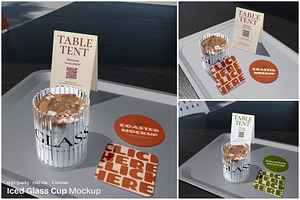 Iced Glass Cup Mockup, a Packaging Mockup by Unerispace