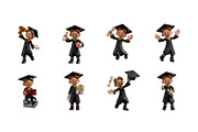 Graduation Boy 3D Illustration, an Education Illustration by Eklip Studio (Thumbnail 3 of 3)