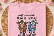 Funny Cow Partners In Crime PNG, an Object Illustration by DreamCafeArt (Thumbnail 2 of 6)