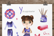 Cute Alphabet Professions. Part 2, an Object Graphic by Kate_Rina (Thumbnail 13 of 17)