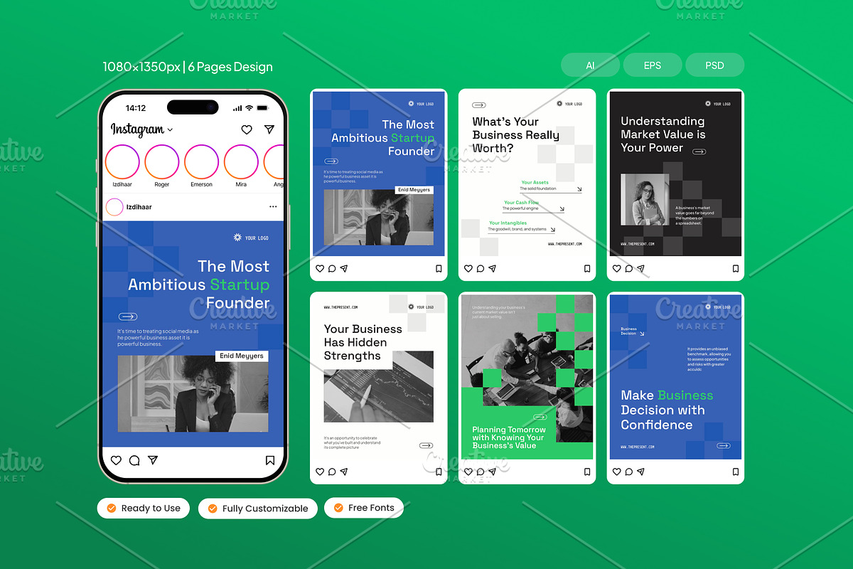 Market Value Analysis - Instagram, a Social Media Template by Izdihaar_Studio (Photo 1 of 4)