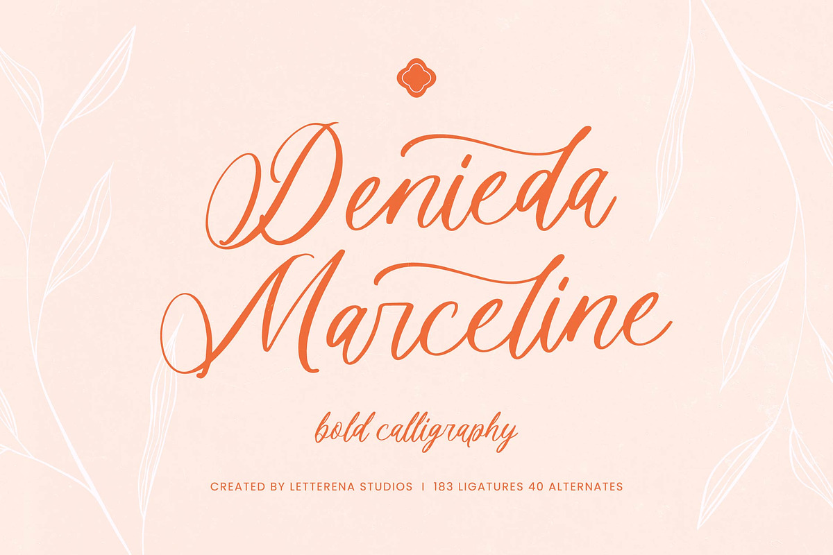 Denieda Marceline Bold Calligraphy, a Script Font by Letterena Studios Script (Photo 1 of 15)