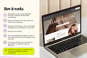 Hair Salon Wix Studio Website, a Wix Template by Template Twist Shop (Thumbnail 4 of 9)
