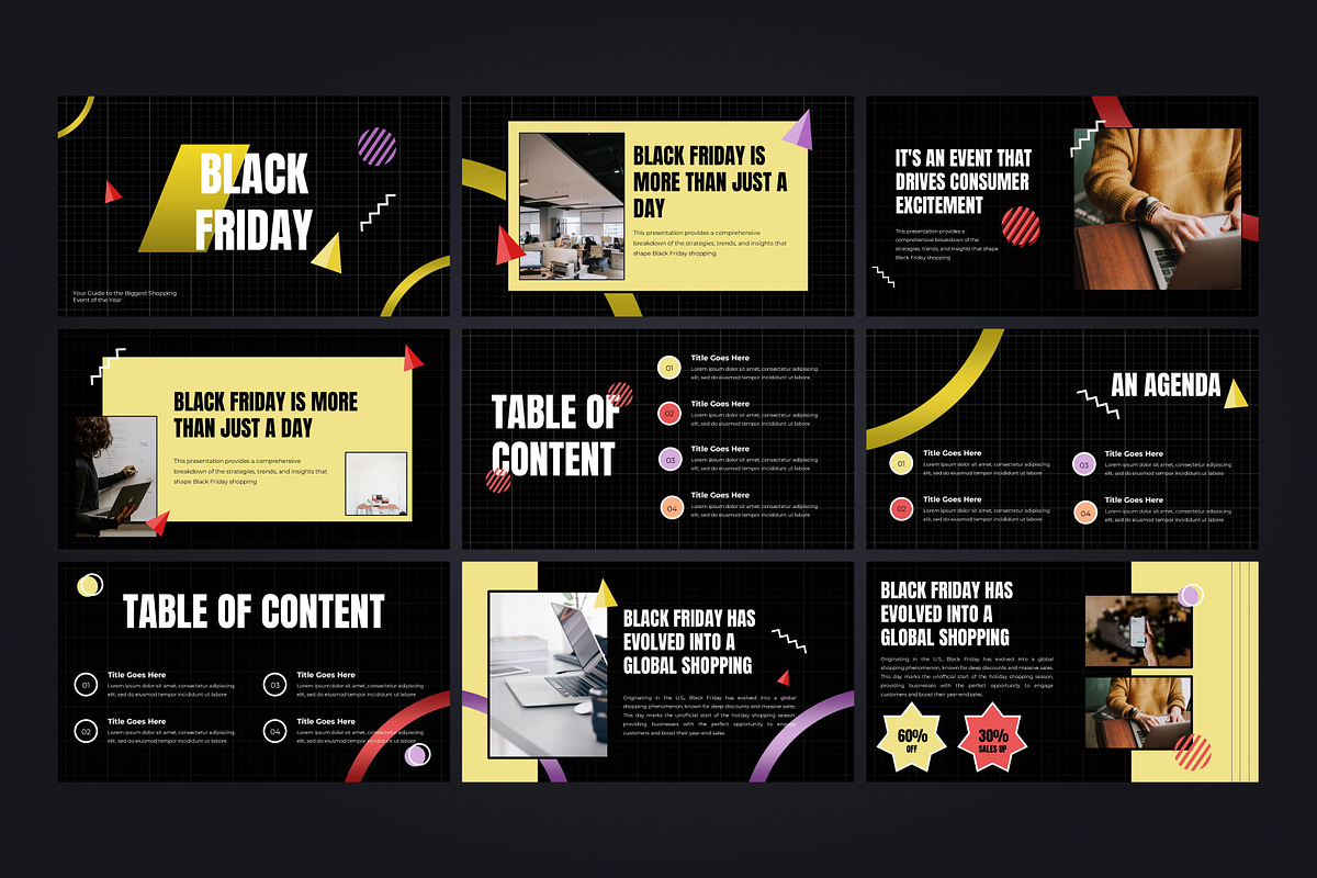 Black Friday Powerpoint Template, a Presentation Template by Eklip Studio (Photo 2 of 6)