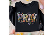 Faux Yarn Pray Png Floral Christian, an Illustration by Designking (Thumbnail 2 of 6)