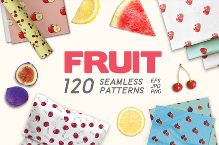 Fruit patterns collection.