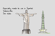 27 Landmarks, an Illustration by Jadugar Design Studio (Thumbnail 2 of 13)