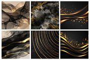 Black And Gold Abstract Background, an Illustration by RobertsArt (Thumbnail 3 of 5)