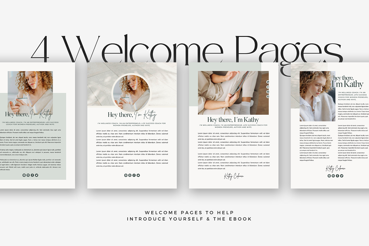 Canva Wellness Ebook WorkBook Kathy preview 3
