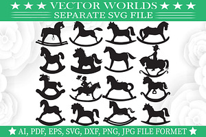 Rocking Horse Svg, Horse Svg