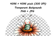 Whimsical Butterfly Clipart Set, an Animal Illustration by one-touch (Thumbnail 15 of 20)