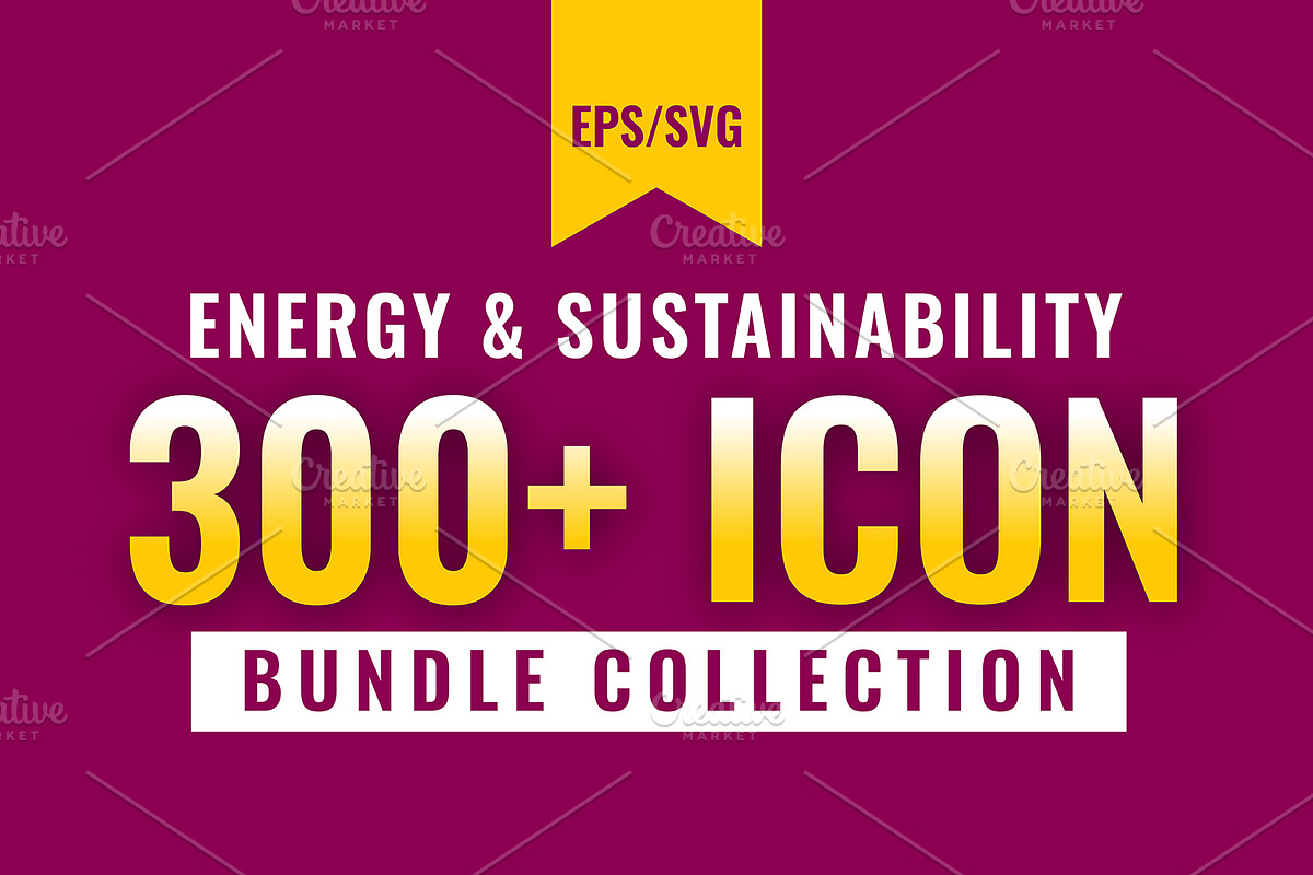 Energy & Sustainability Line Icons, an Outline Icon by gstudiovect21 (Photo 1 of 5)